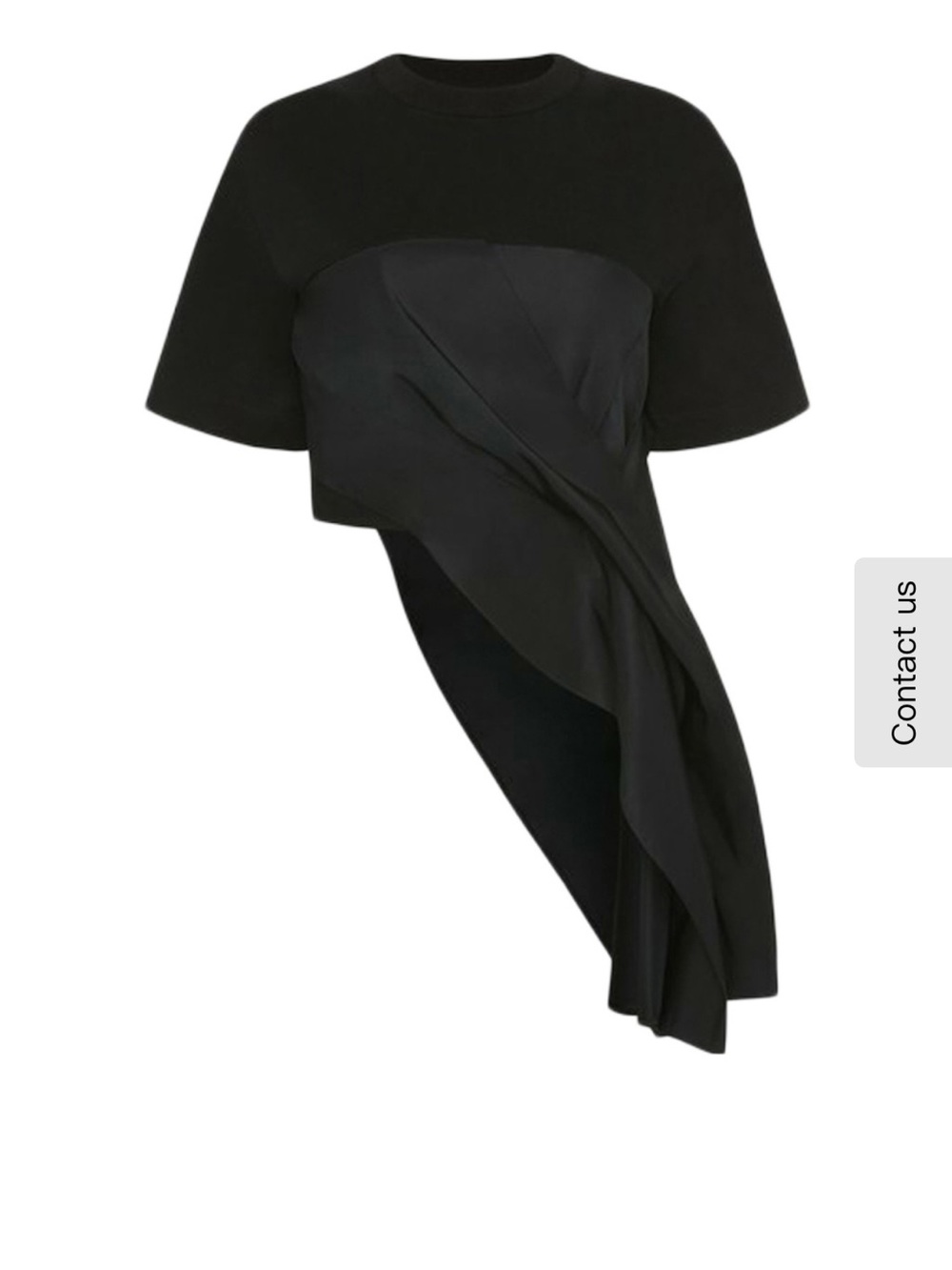 Alexander McQueen Asymetric Ruched Detail TShirt